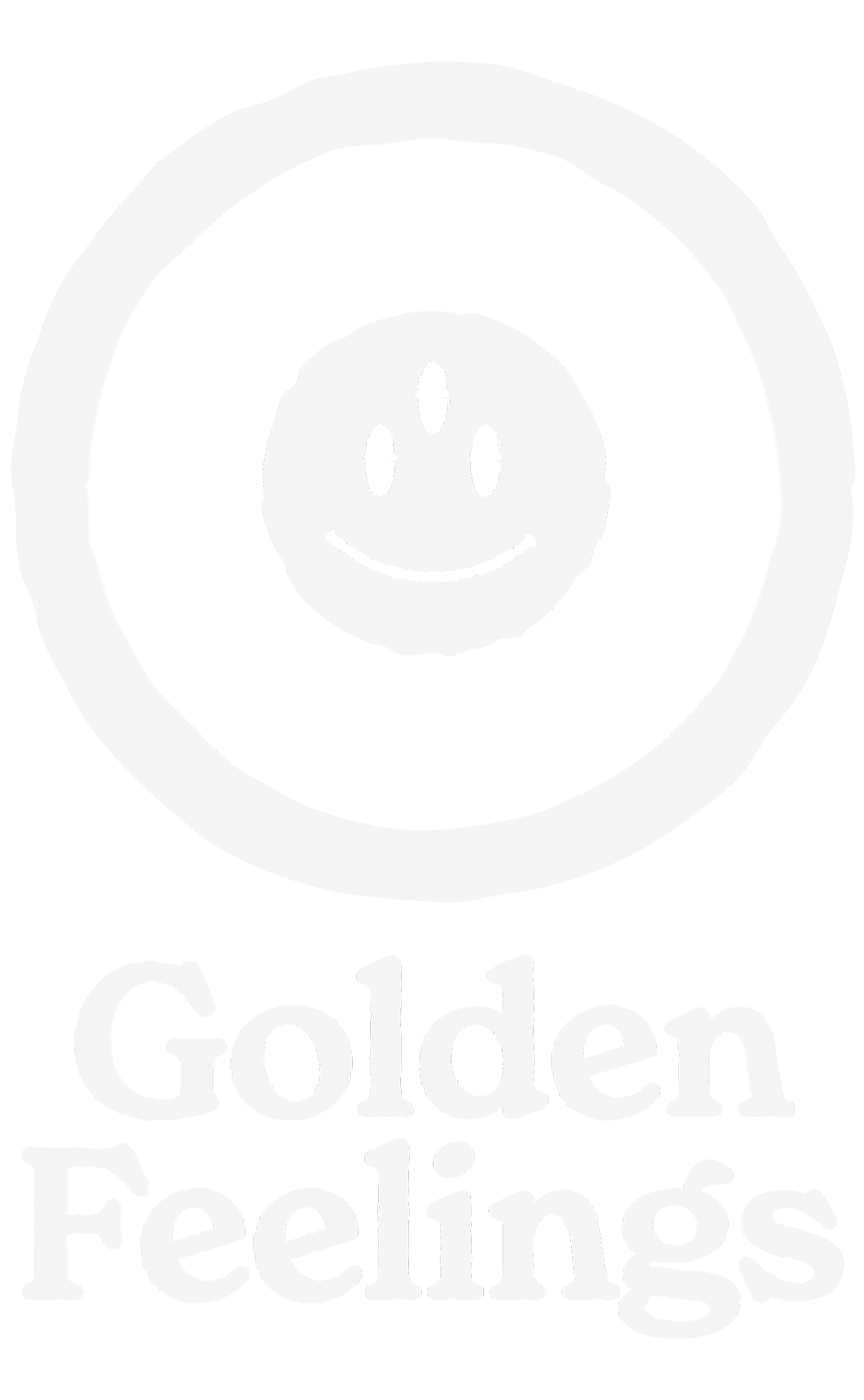 Golden Feelings logo in white